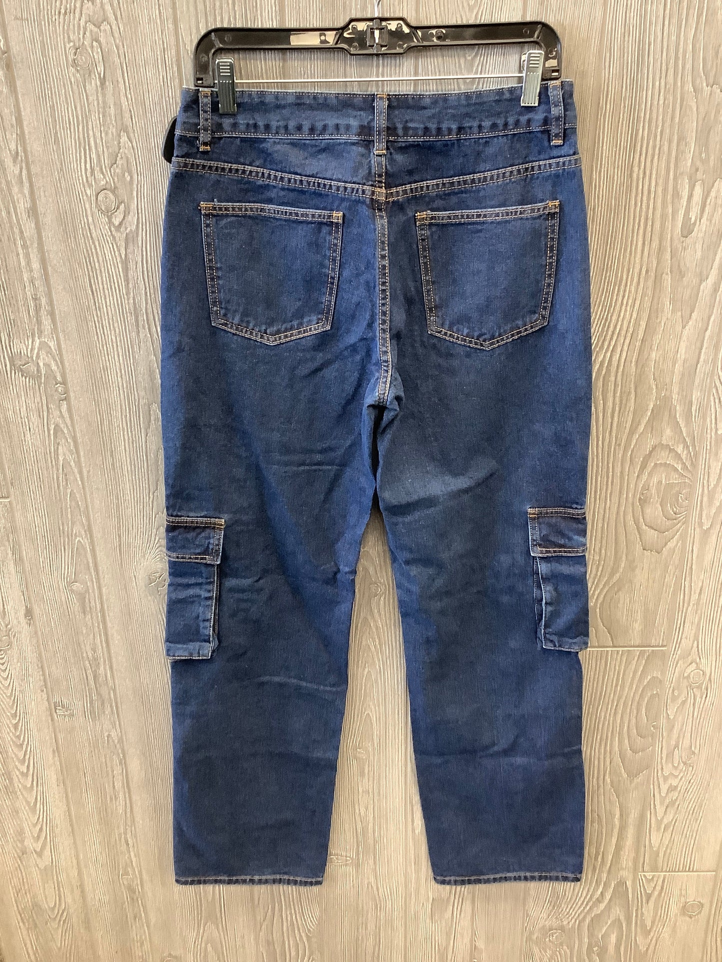 Jeans Straight By Shein In Blue Denim, Size: 6