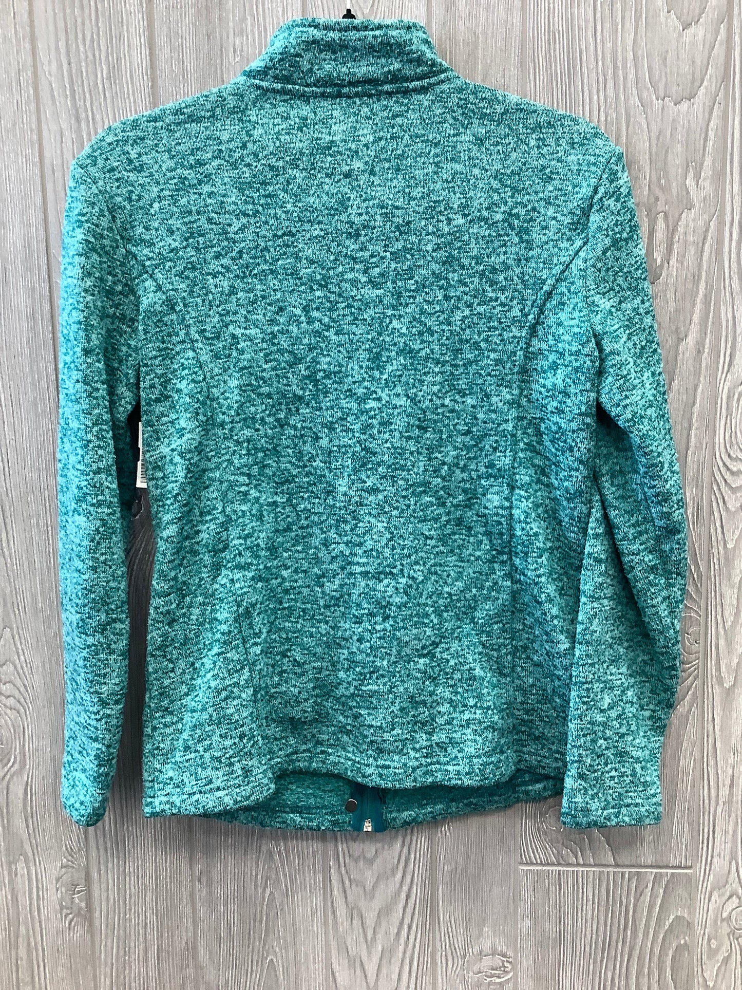 Athletic Jacket By Karen Scott In Teal, Size: S