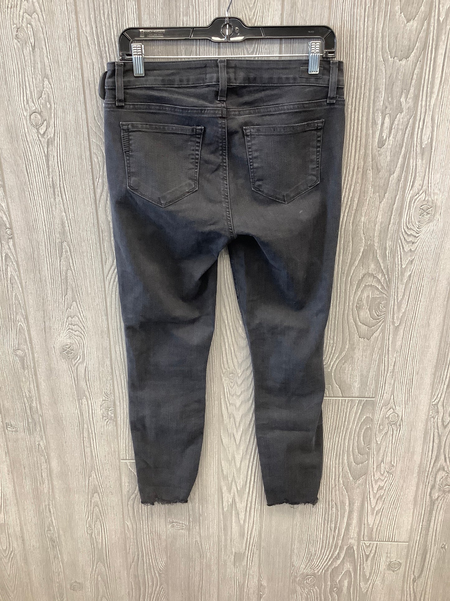 Jeans Skinny By Paige In Black Denim, Size: 8