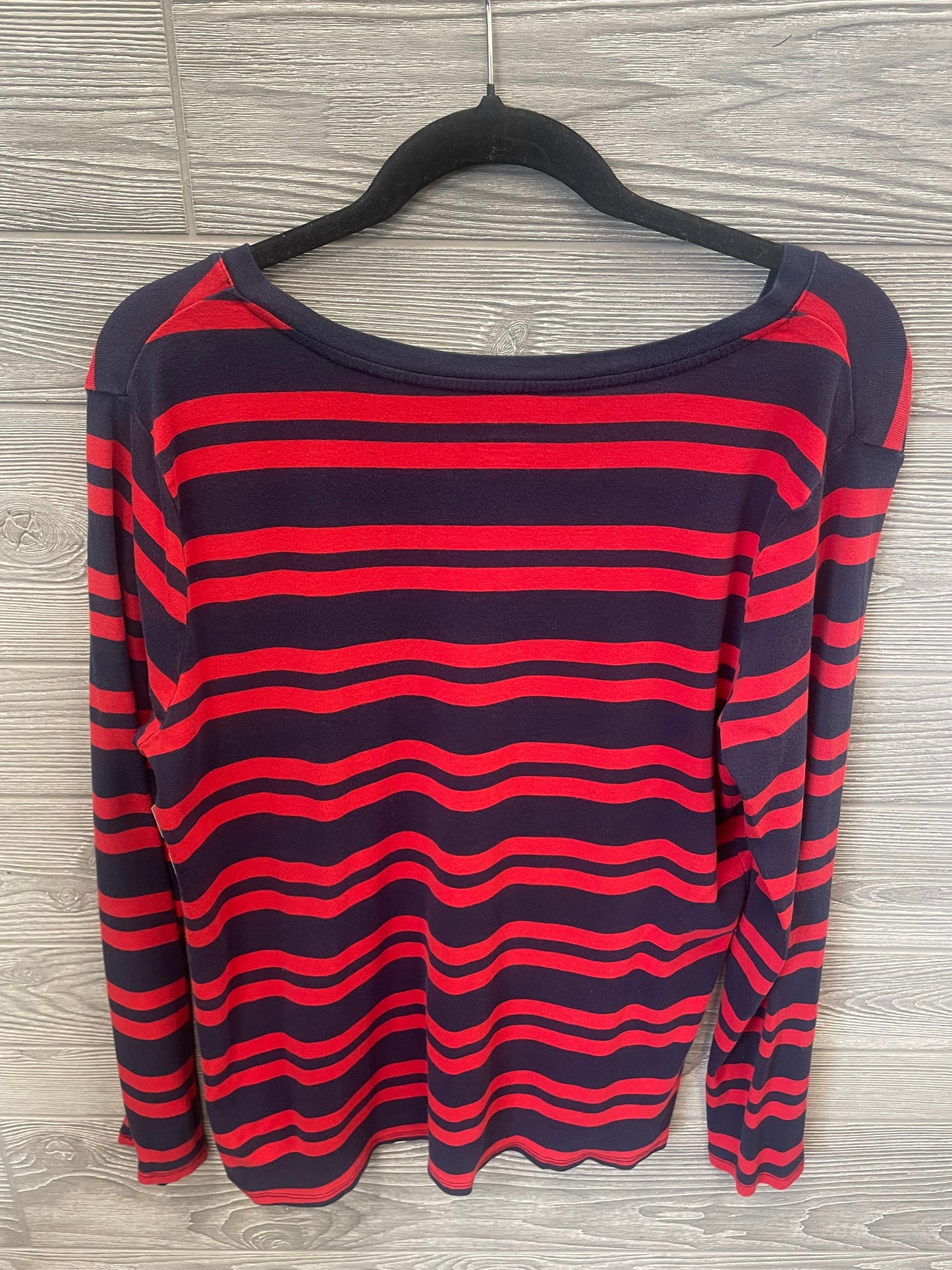 Top Long Sleeve By Merona In Striped Pattern, Size: Xxl