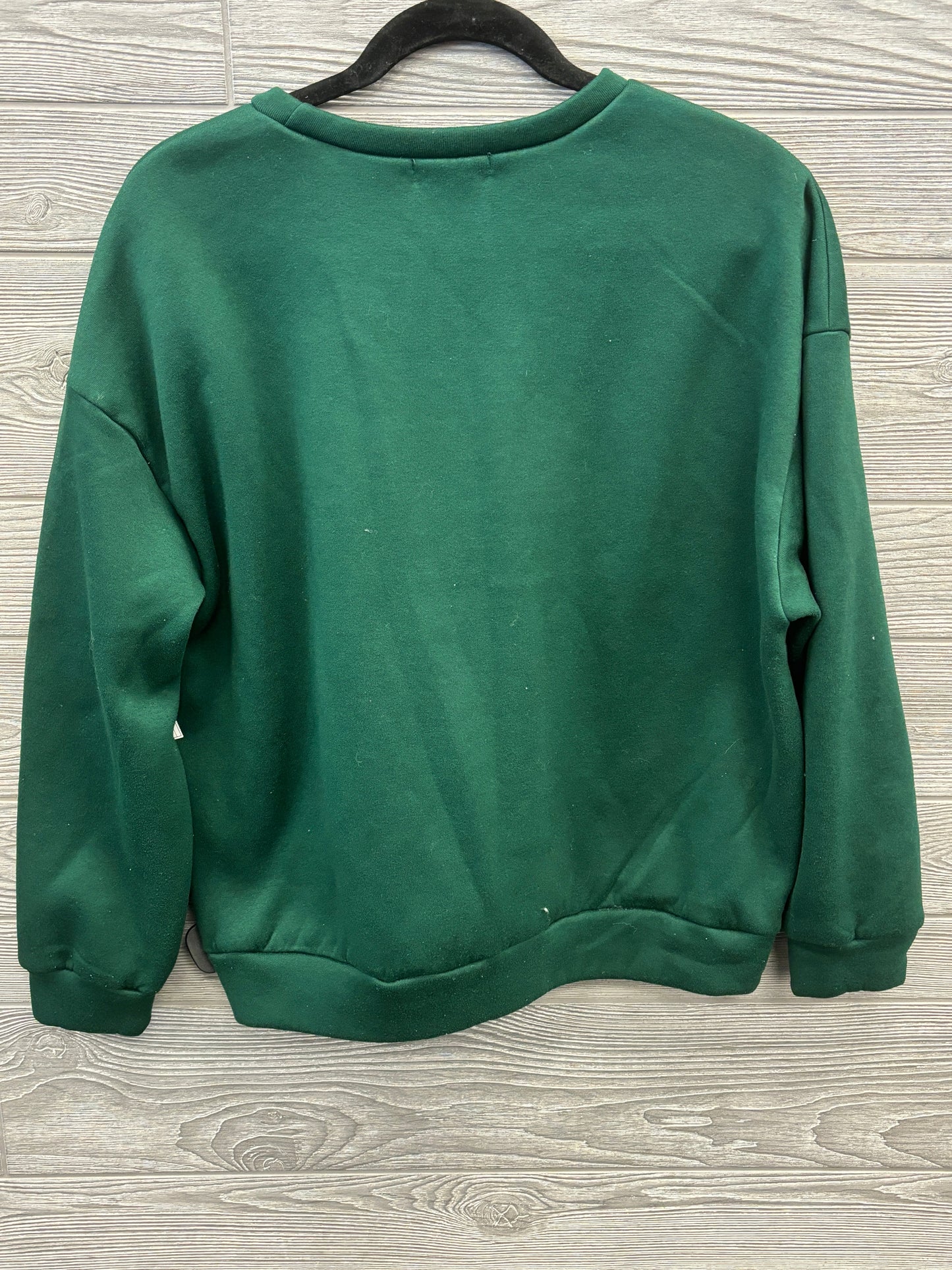 Sweatshirt Crewneck By Shein In Green, Size: L