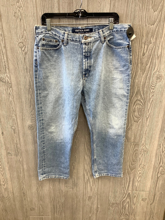 Jeans Straight By Nautica In Blue Denim, Size: 14