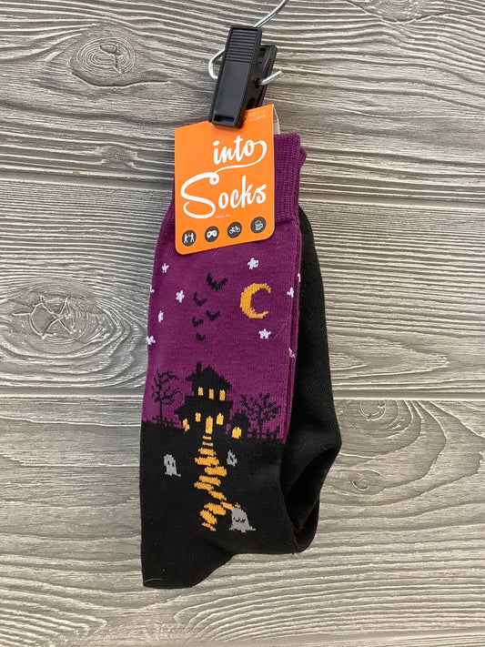 Socks By Clothes Mentor In Black & Purple