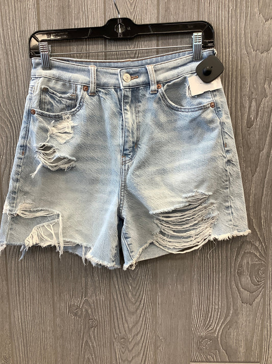 Shorts By American Eagle In Blue Denim, Size: 4