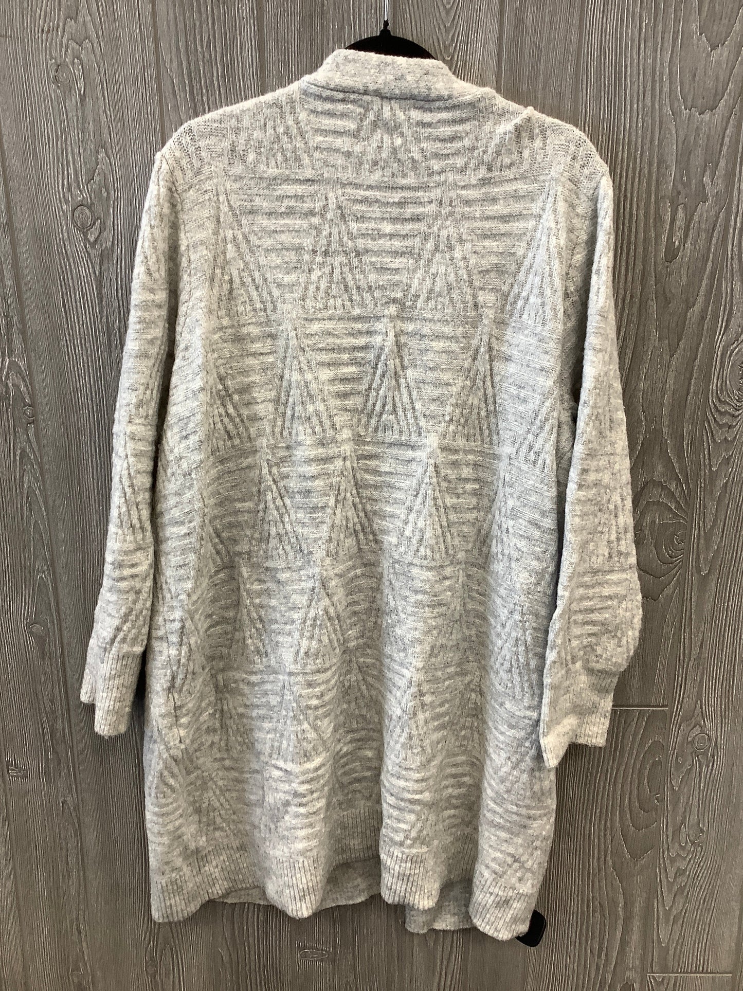 Cardigan By Terra & Sky In Grey, Size: 2x