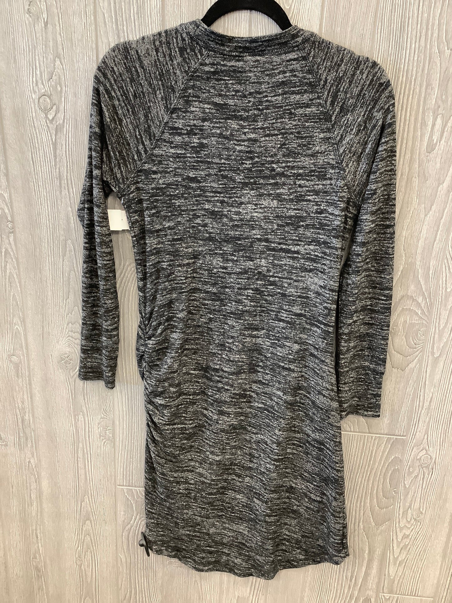 Dress Casual Midi By Banana Republic In Black & Grey, Size: S