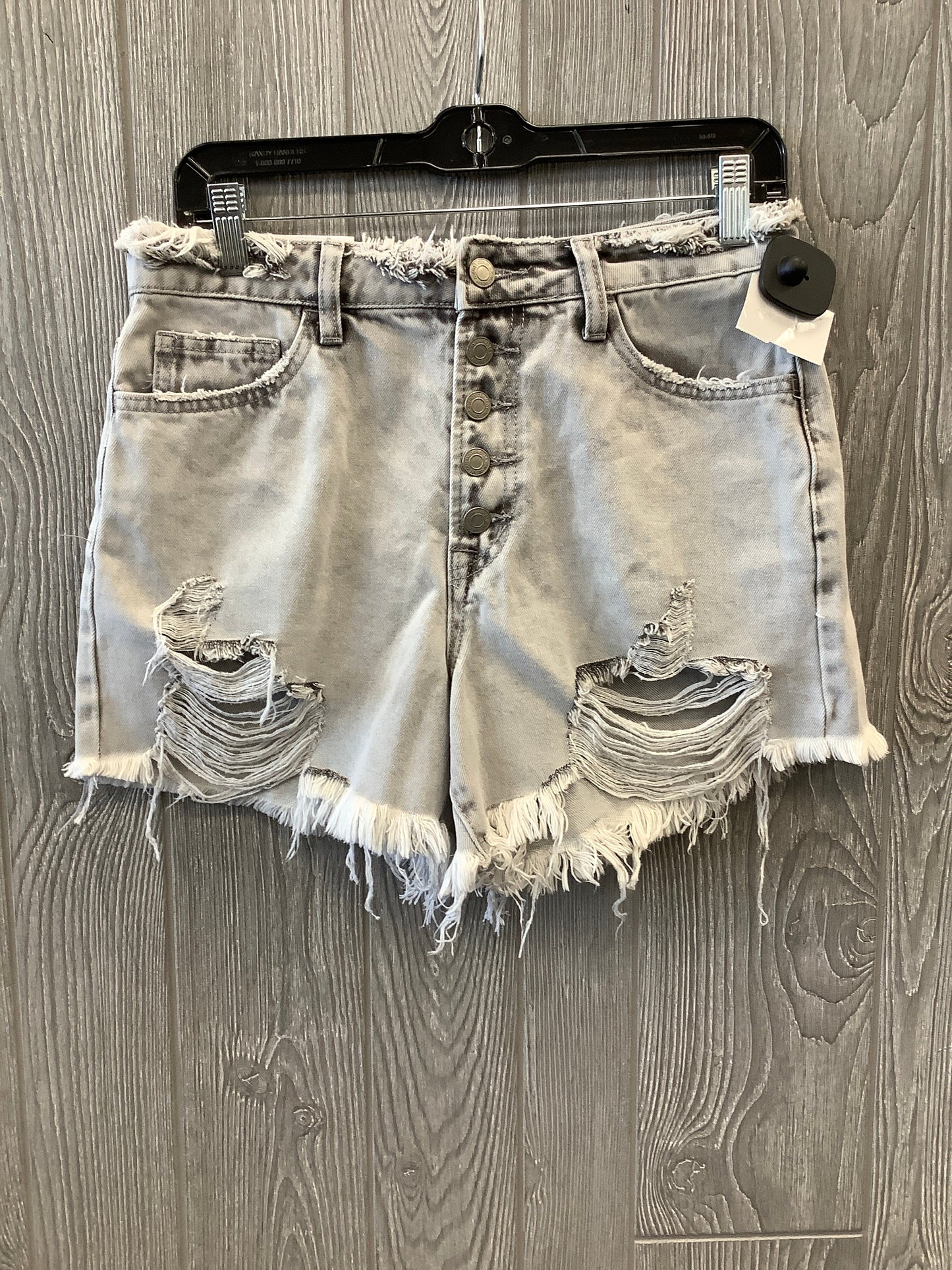 Shorts By Vervet In Grey Denim, Size: 8