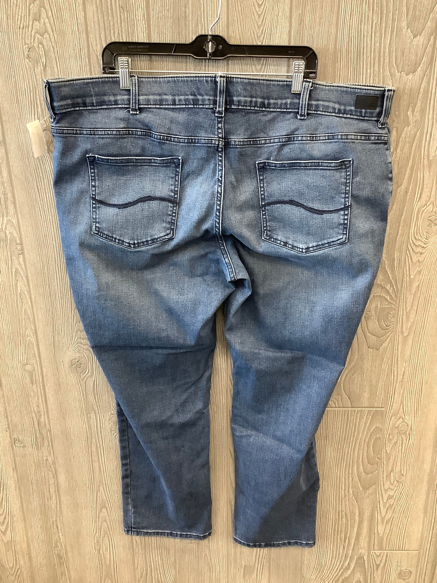 Jeans Straight By Lee In Blue Denim, Size: 24w