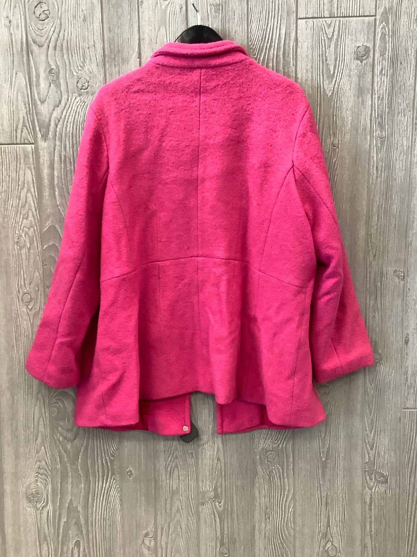 Coat Other By Lands End In Pink, Size: 1x