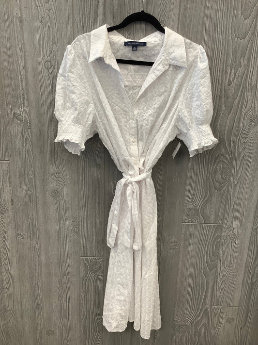 Dress Casual Midi By Tommy Hilfiger In White, Size: 1x