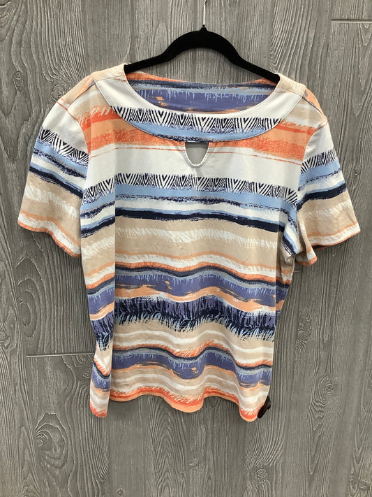 Top Short Sleeve By Coral Bay In Multi-colored, Size: 1x