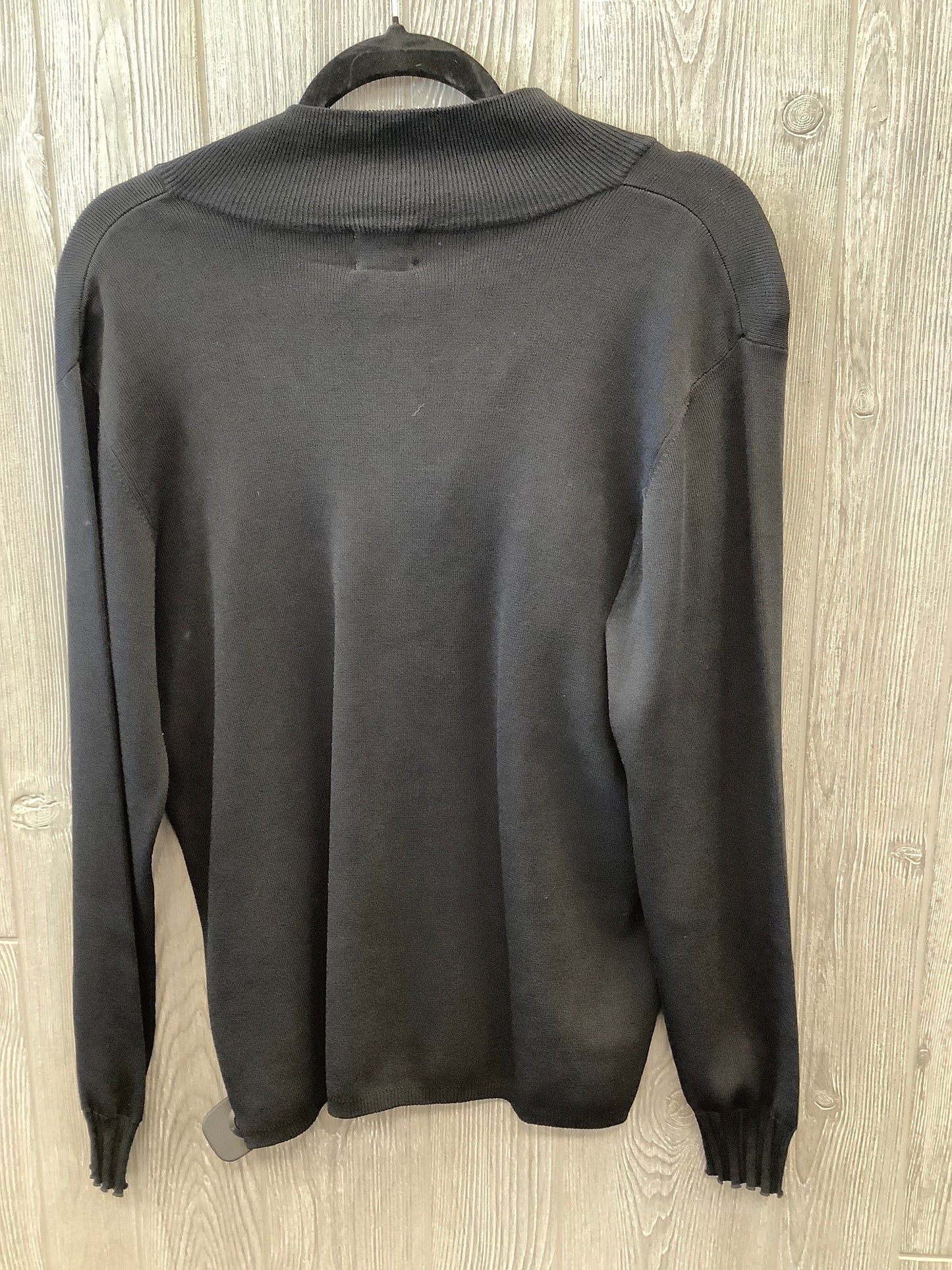 Top Long Sleeve By Chicos In Black, Size: M