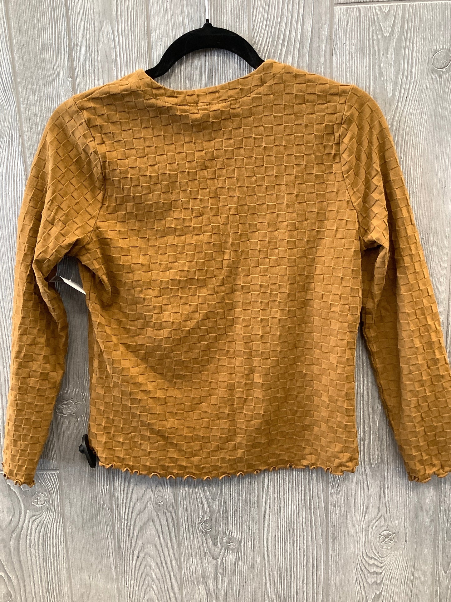 Top Long Sleeve By Madewell In Gold, Size: S