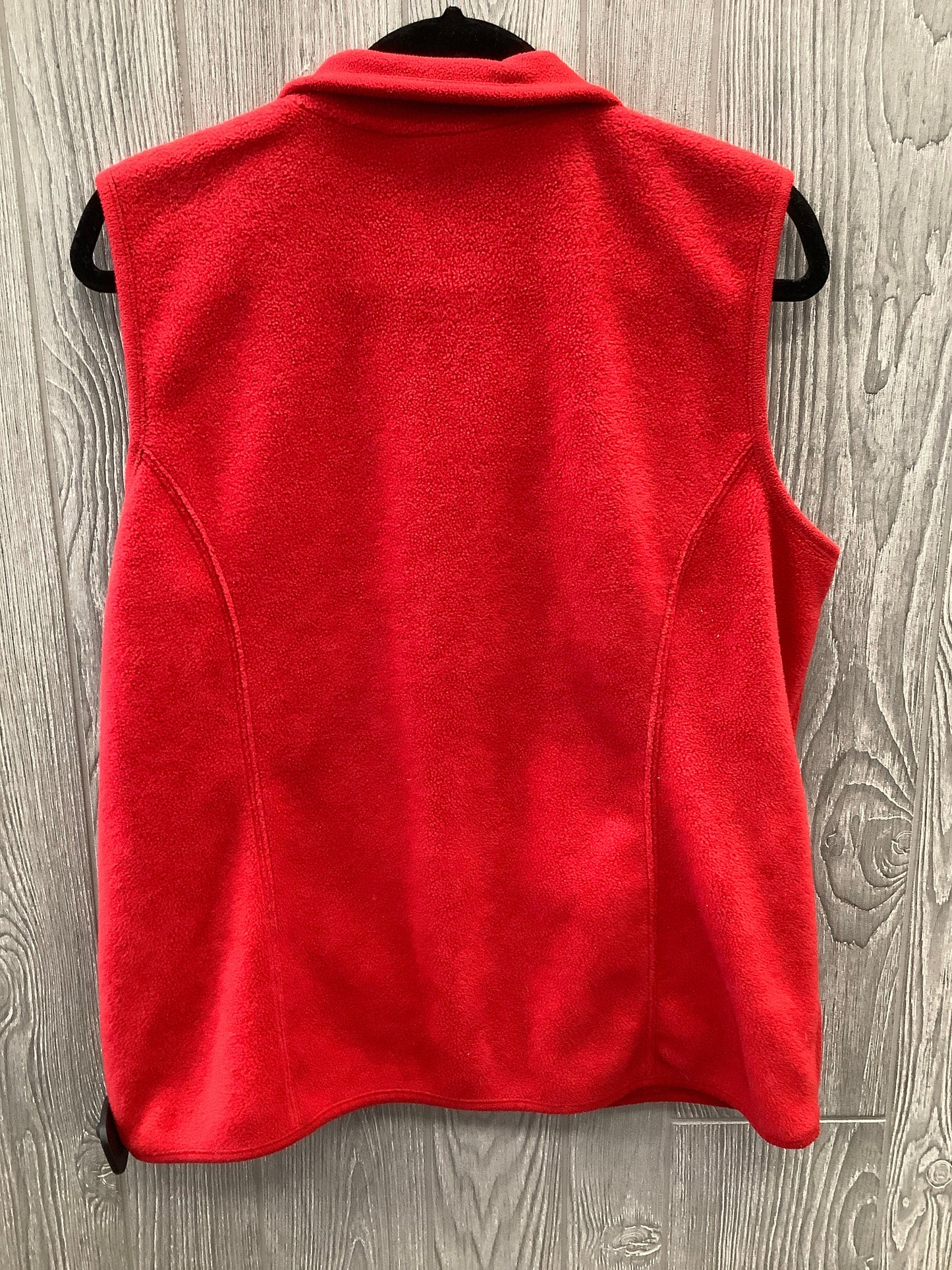 Vest Fleece By Karen Scott In Red, Size: M