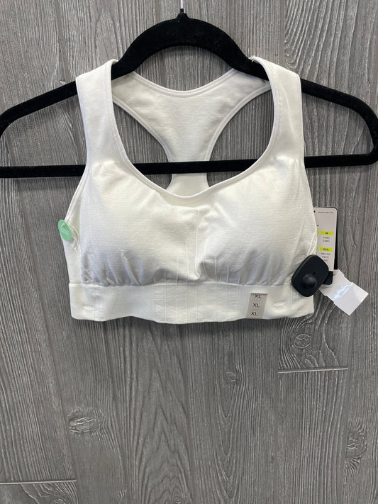 Athletic Bra By Champion In White, Size: Xl