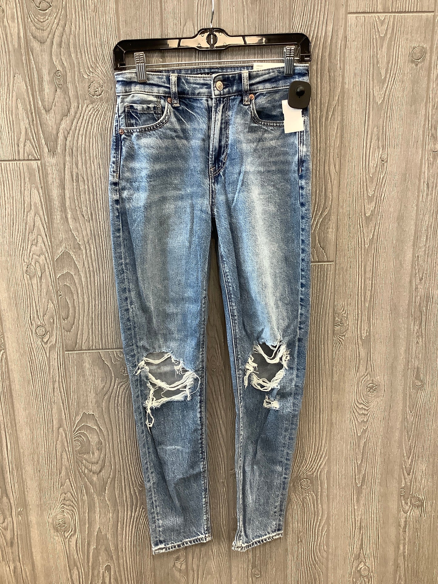 Jeans Skinny By American Eagle In Blue Denim, Size: 0