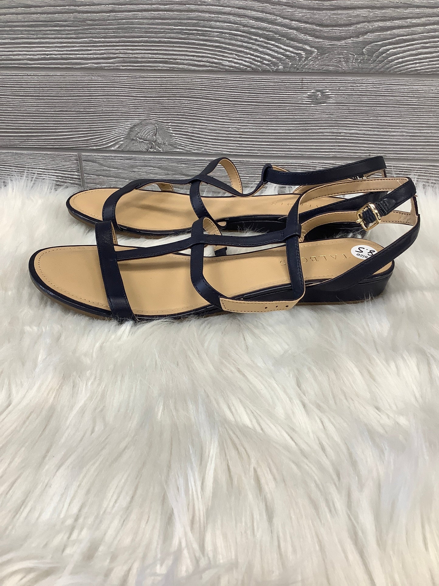 Sandals Heels Block By Talbots In Blue, Size: 8.5