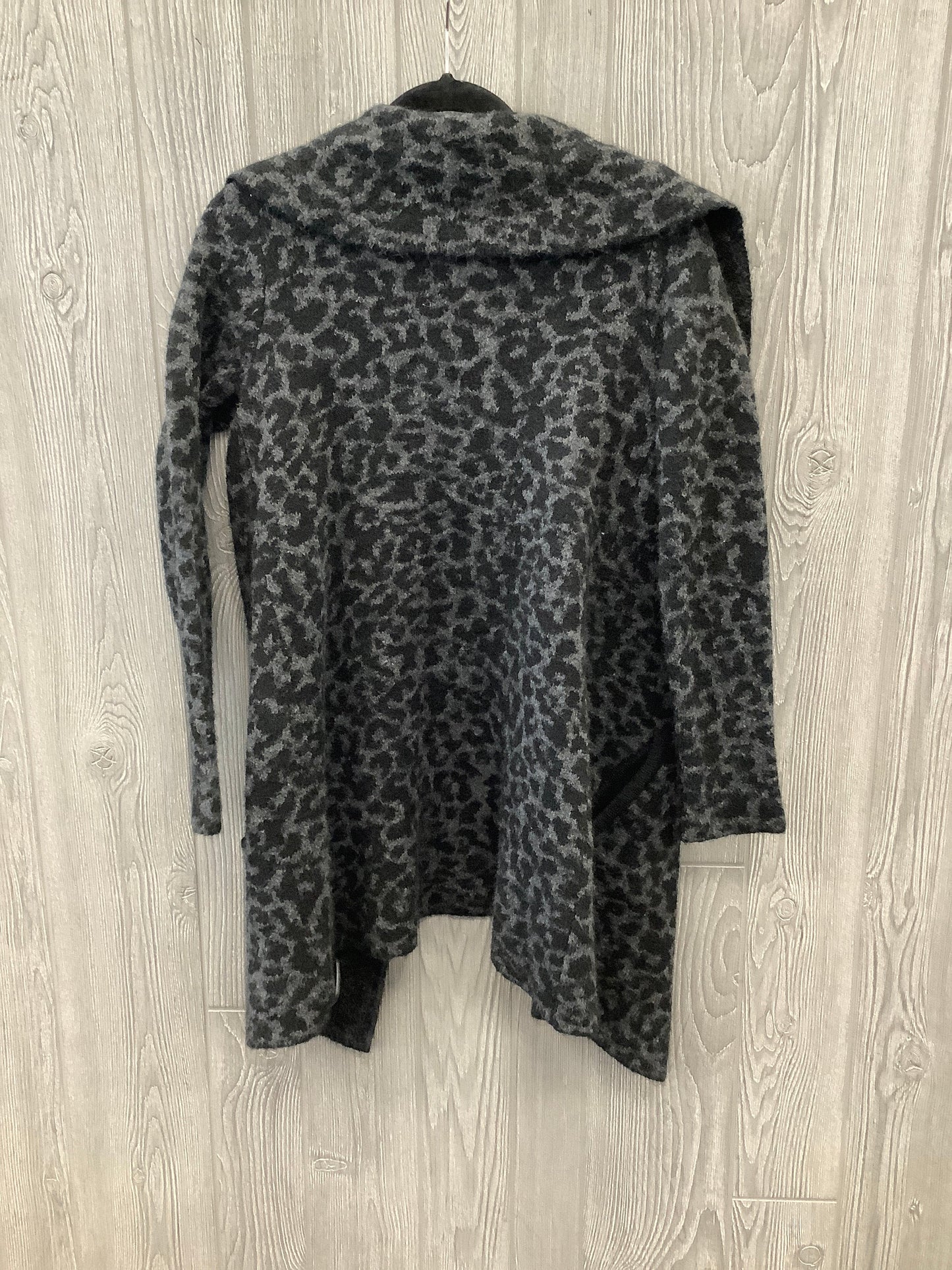 Sweater Cardigan By Adrienne Vittadini In Animal Print, Size: S