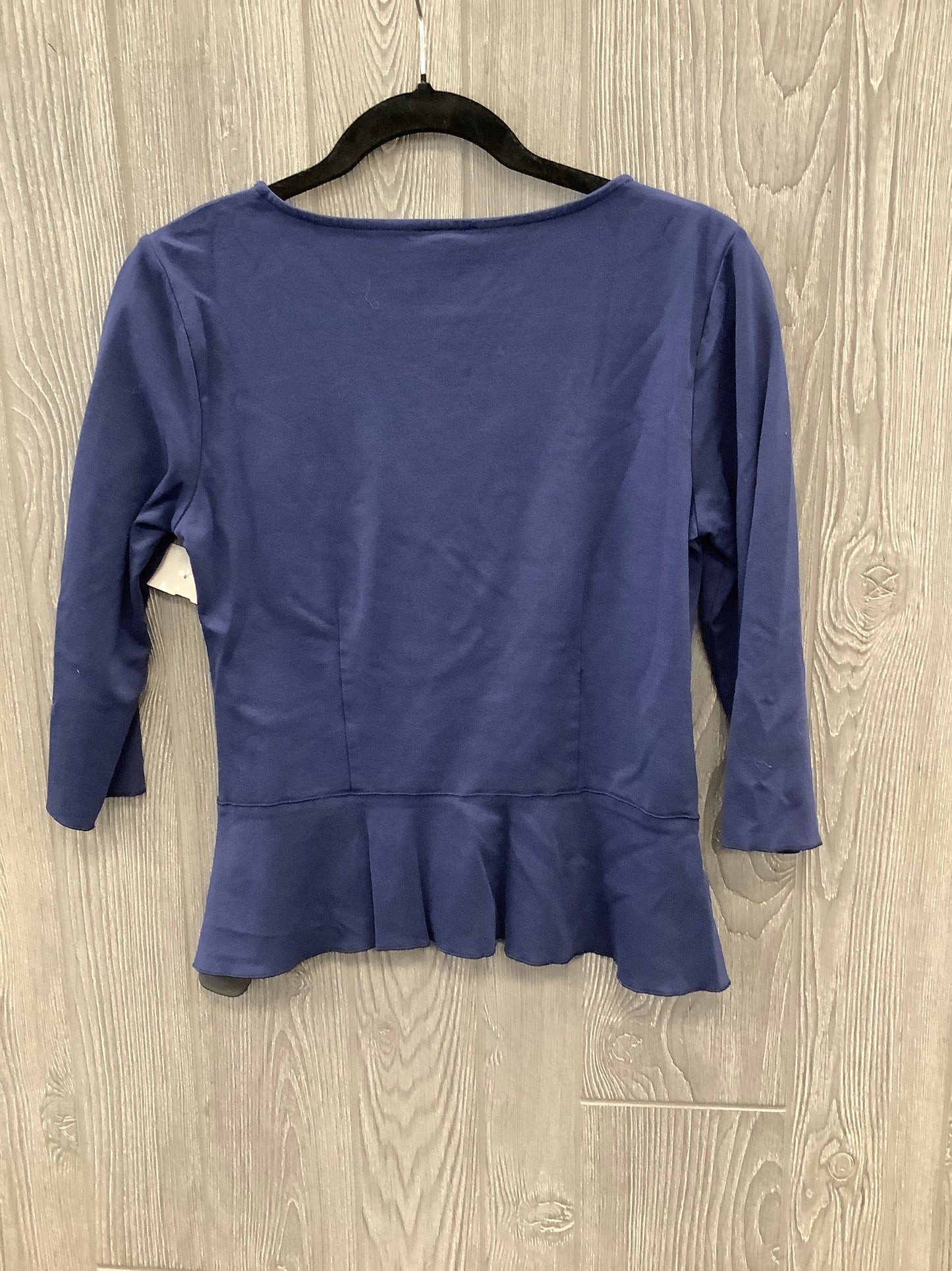 Top Long Sleeve By Ann Taylor In Navy, Size: S