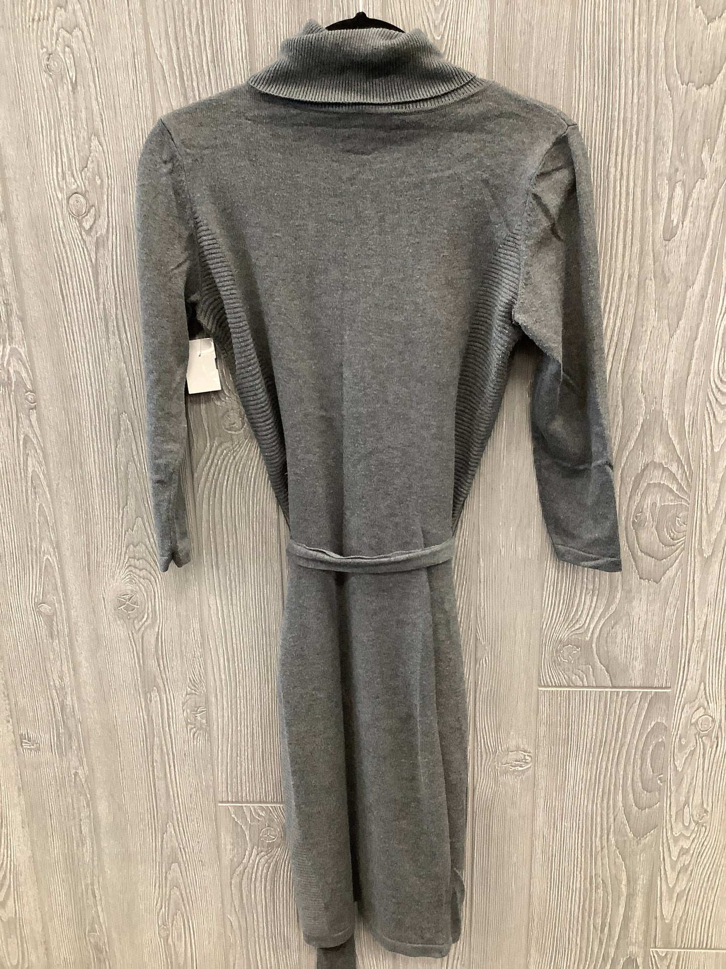 Dress Casual Midi By Ann Taylor In Grey, Size: S