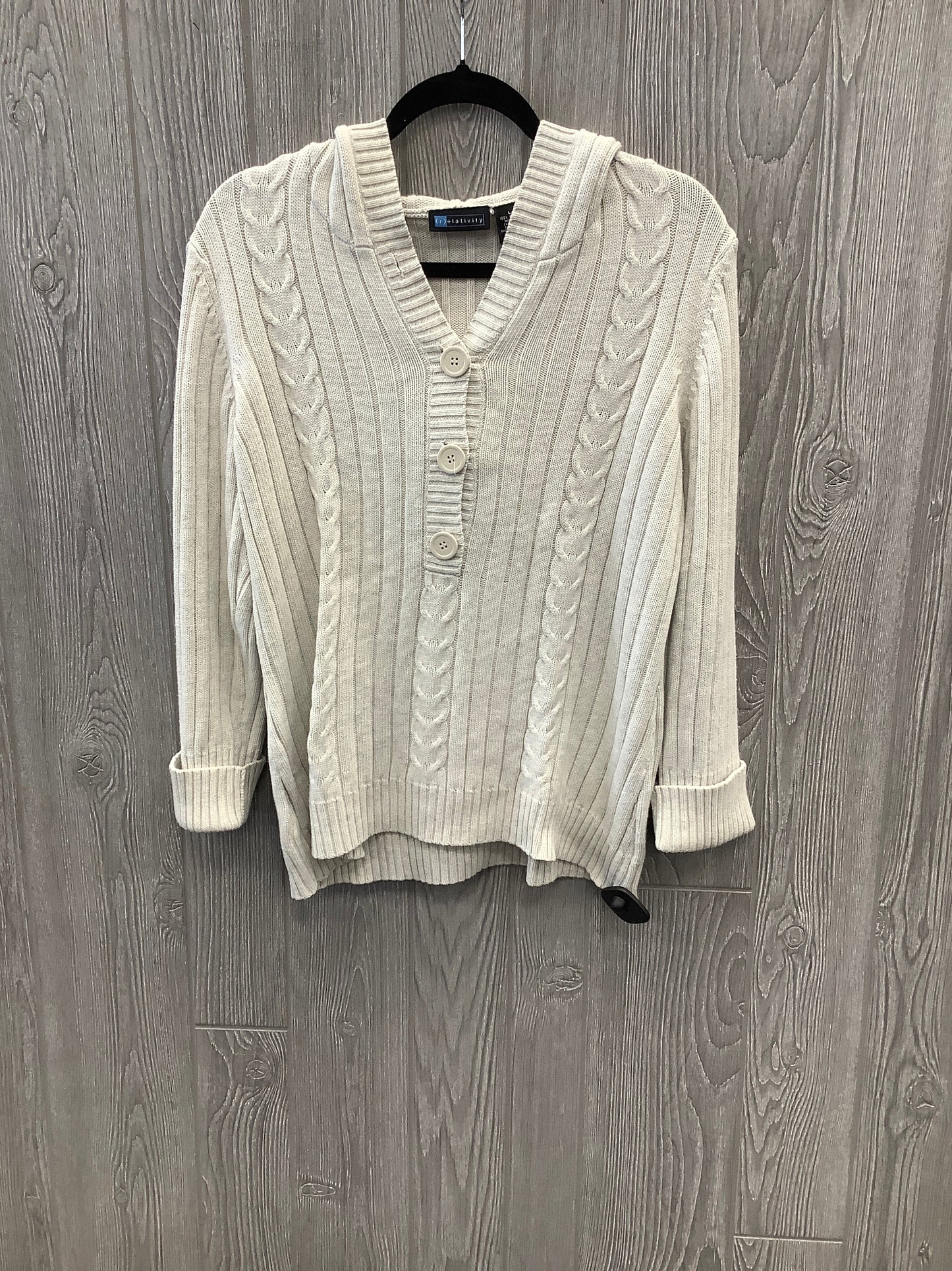 Sweater By Relativity In Beige, Size: L