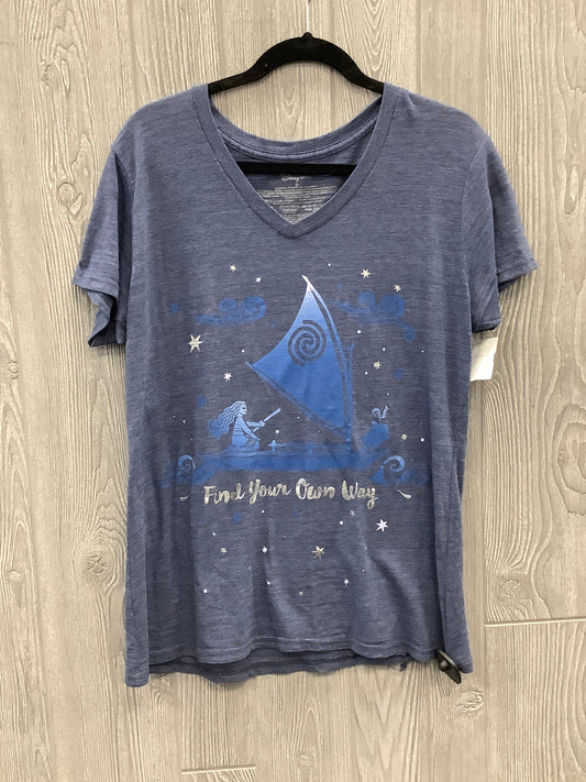 Top Short Sleeve By Disney Store In Blue, Size: Xl