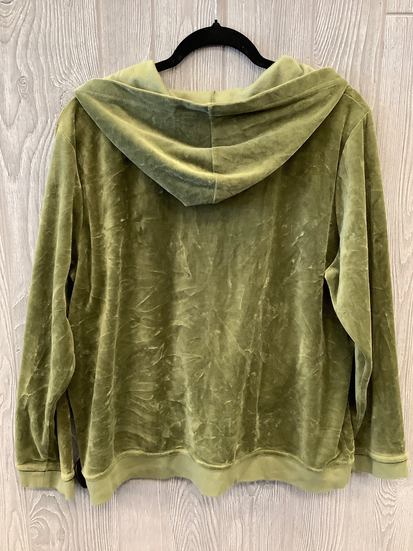 Sweatshirt Hoodie By Clothes Mentor In Green, Size: 2x