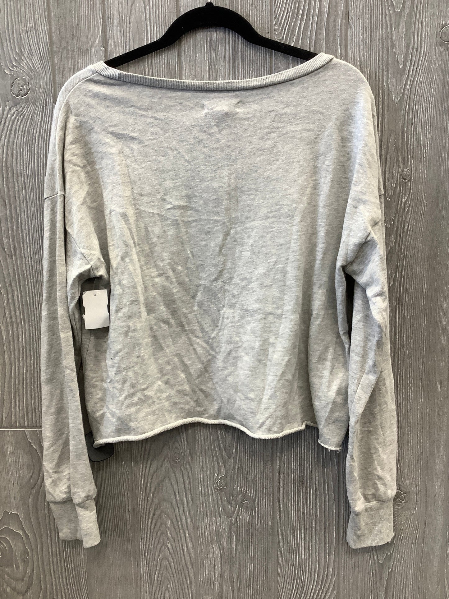 Top Long Sleeve By Grayson Threads In Grey, Size: L