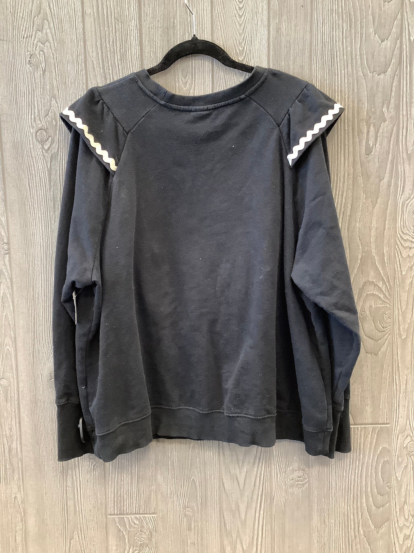 Sweatshirt Crewneck By The Get In Black, Size: 2x