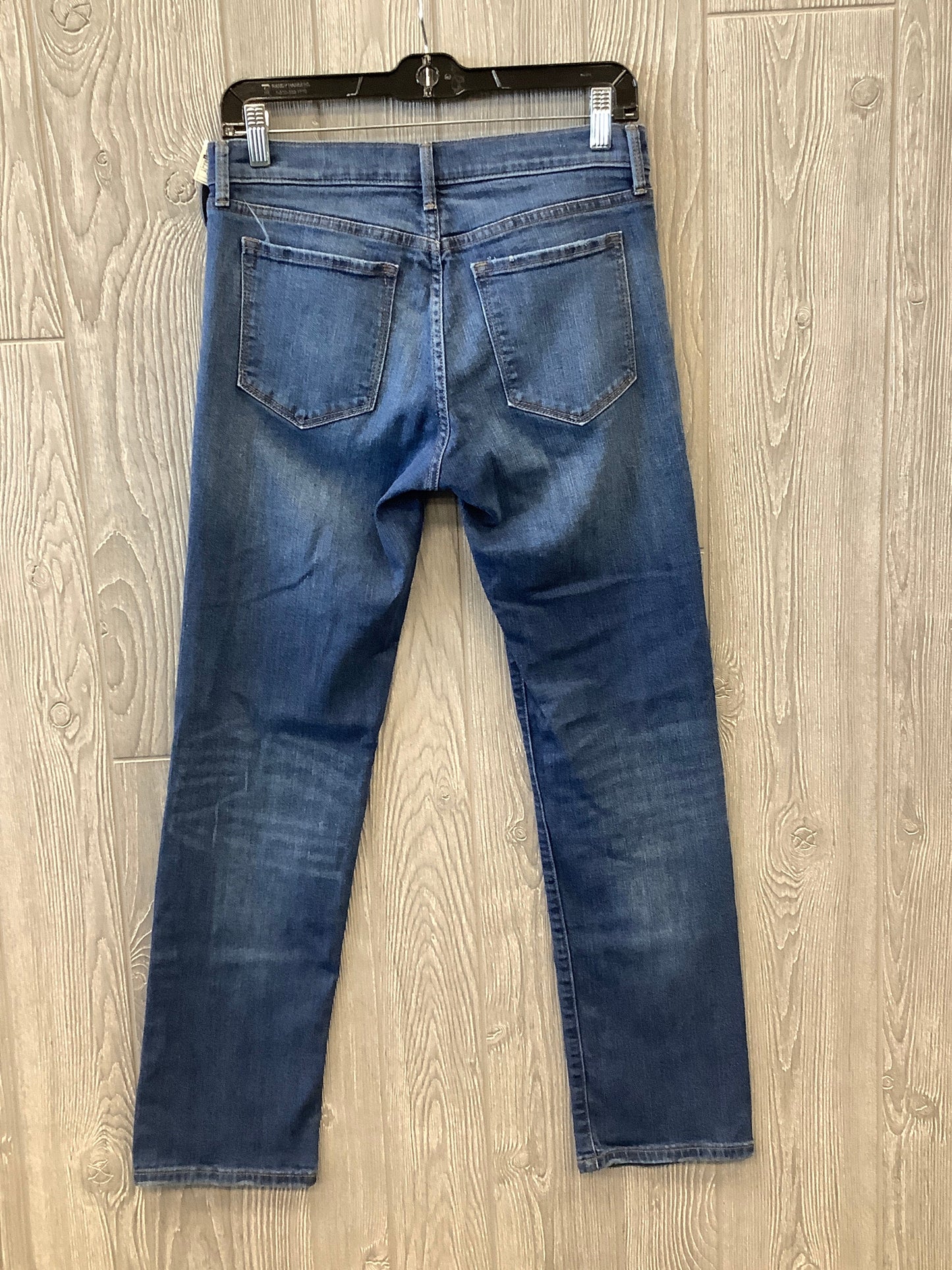 Jeans Straight By Banana Republic In Blue Denim, Size: 6