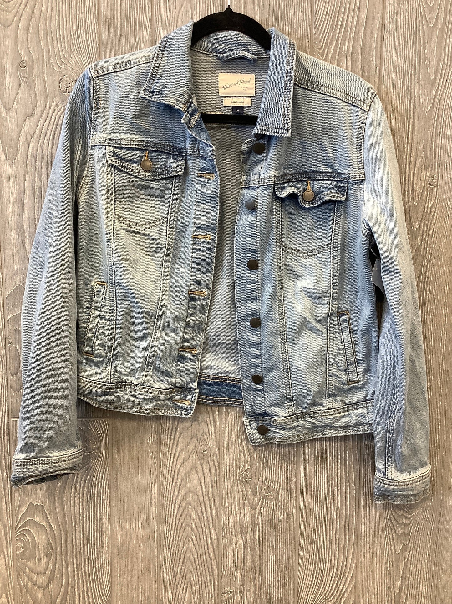 Jacket Denim By Universal Thread In Blue Denim, Size: M