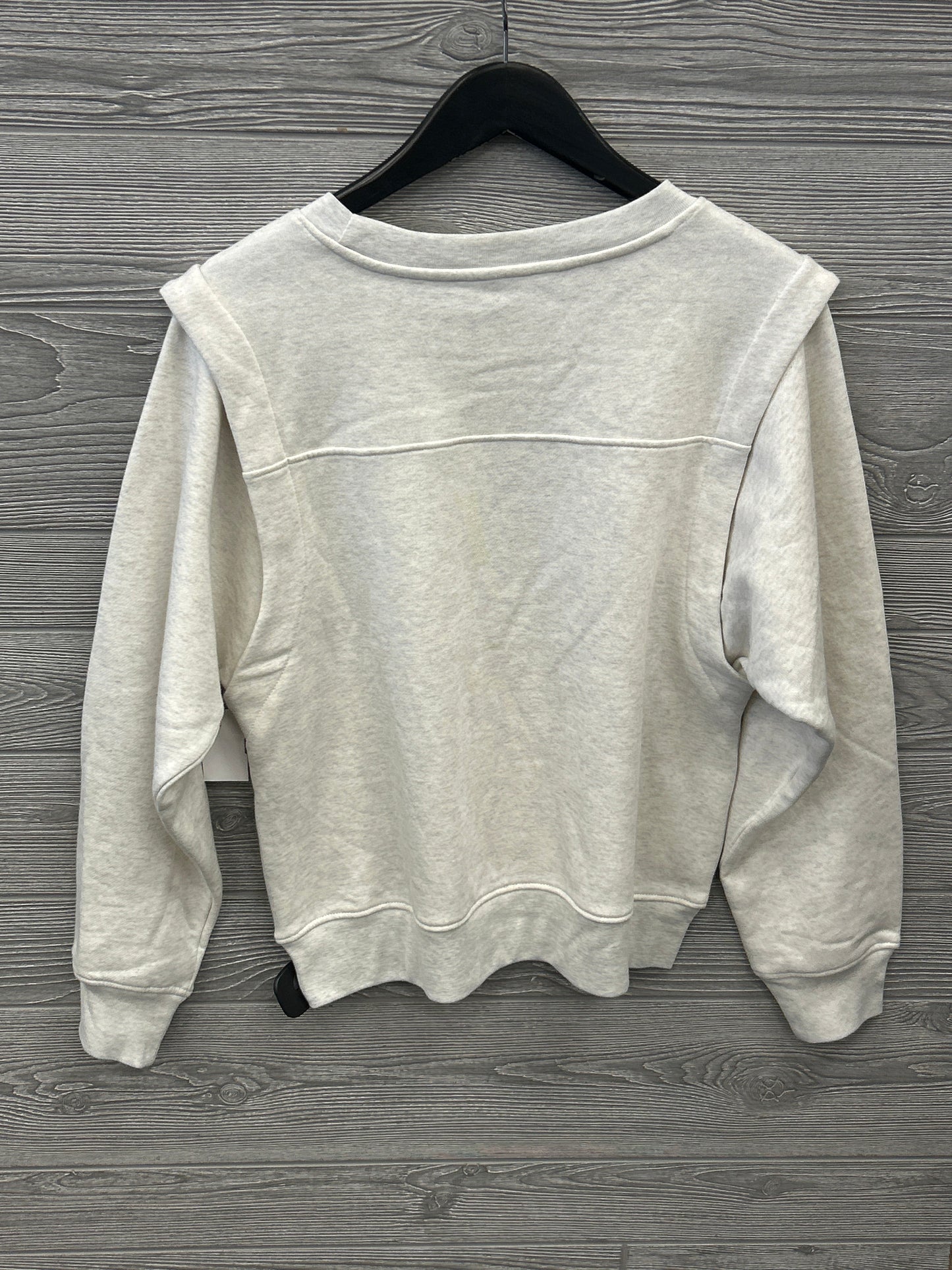 Athletic Sweatshirt Crewneck By Clothes Mentor In Cream, Size: M