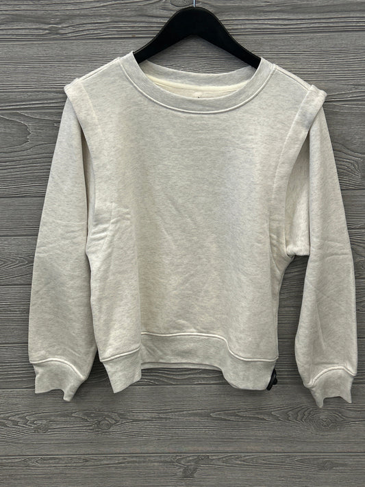 Athletic Sweatshirt Crewneck By Clothes Mentor In Cream, Size: M