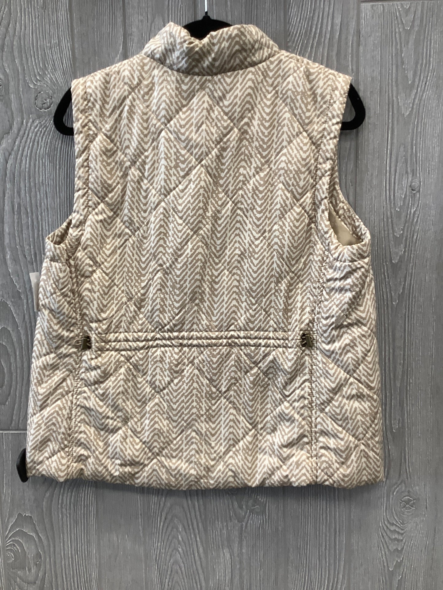 Vest Puffer & Quilted By Croft And Barrow In Brown, Size: L