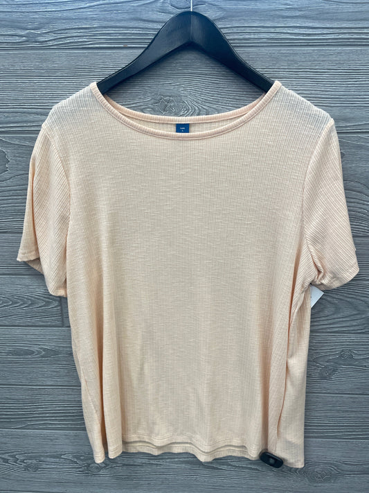 Top Short Sleeve By Old Navy In Orange, Size: L