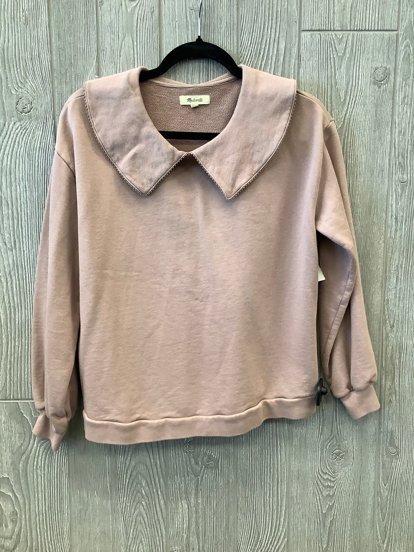 Sweatshirt Collar By Madewell In Mauve, Size: S