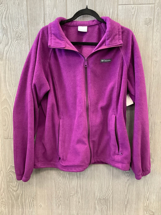 Jacket Fleece By Columbia In Purple, Size: Xxl