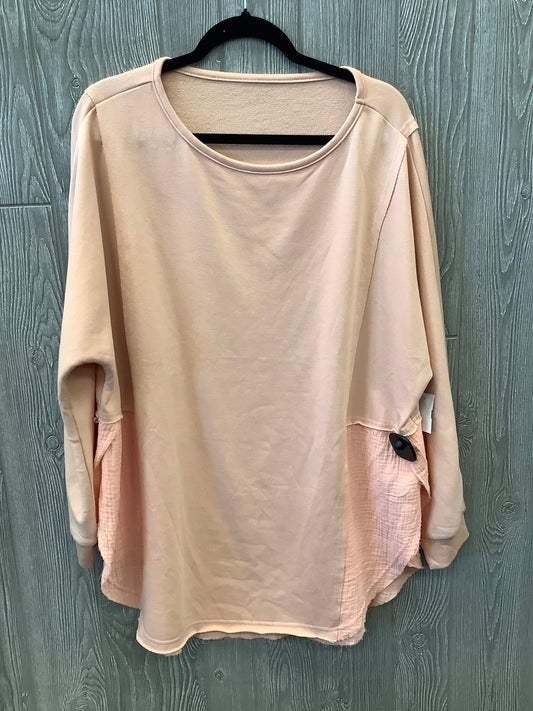 Sweatshirt Crewneck By Clothes Mentor In Pink, Size: Xl