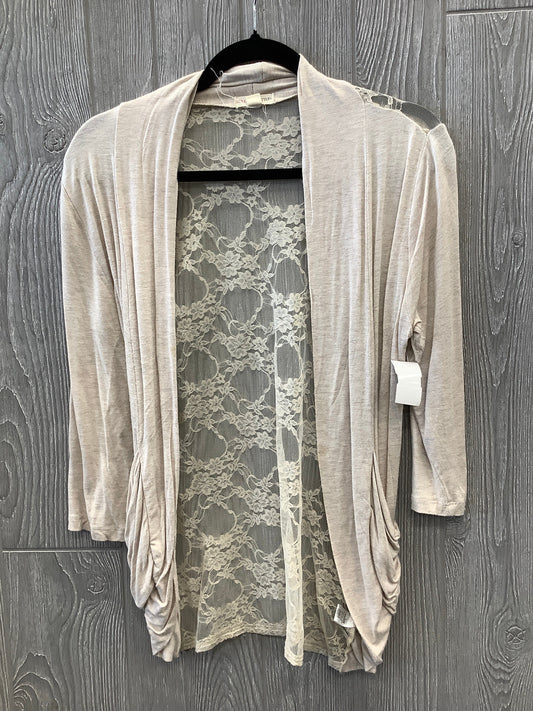 Cardigan By Zenana Outfitters In Beige, Size: L