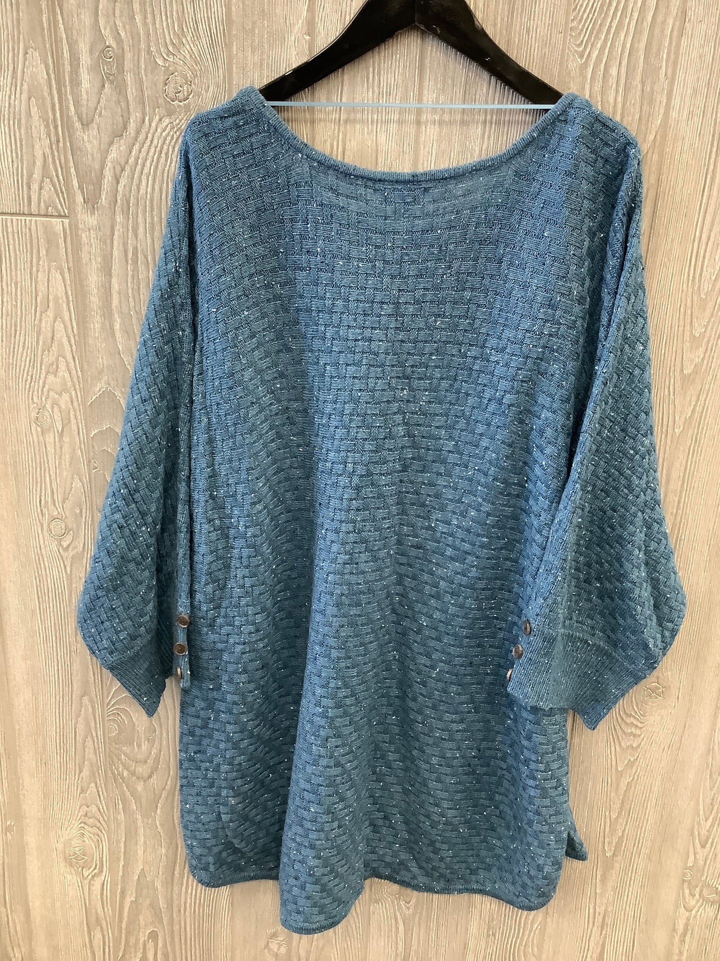 Sweater By Croft And Barrow In Blue, Size: 3x