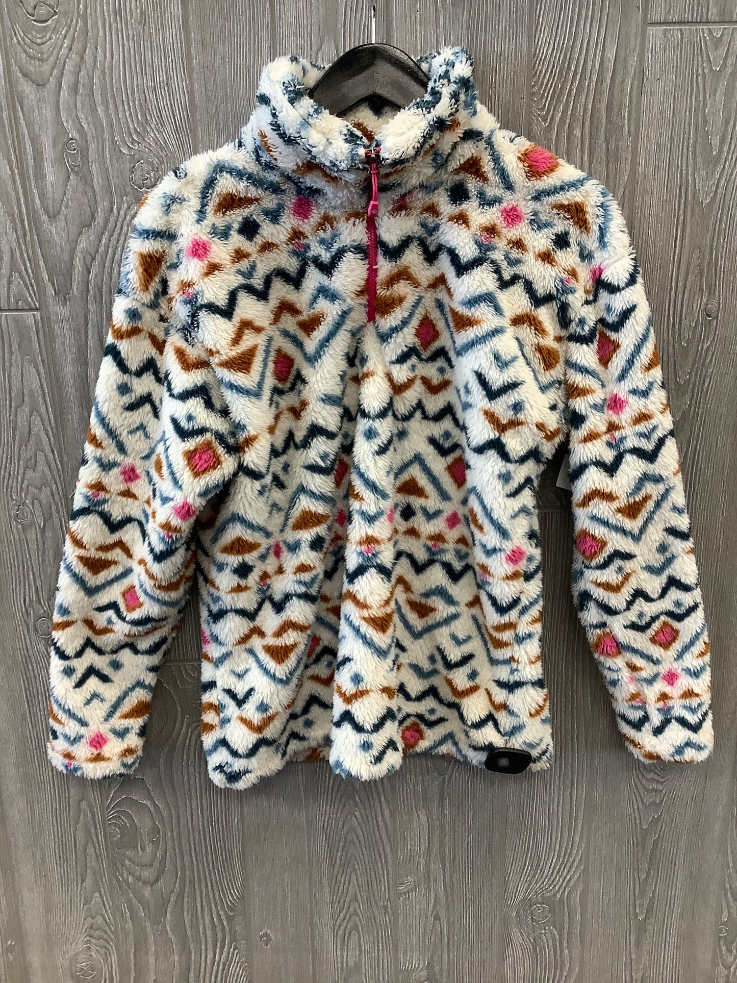 Jacket Faux Fur & Sherpa By Eddie Bauer In Multi-colored, Size: M