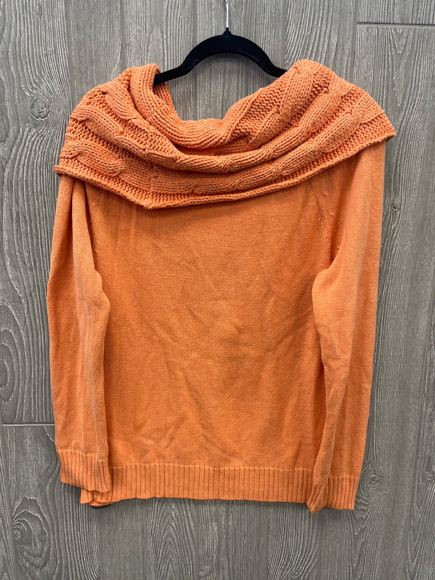 Sweater By Liz Claiborne In Orange, Size: M