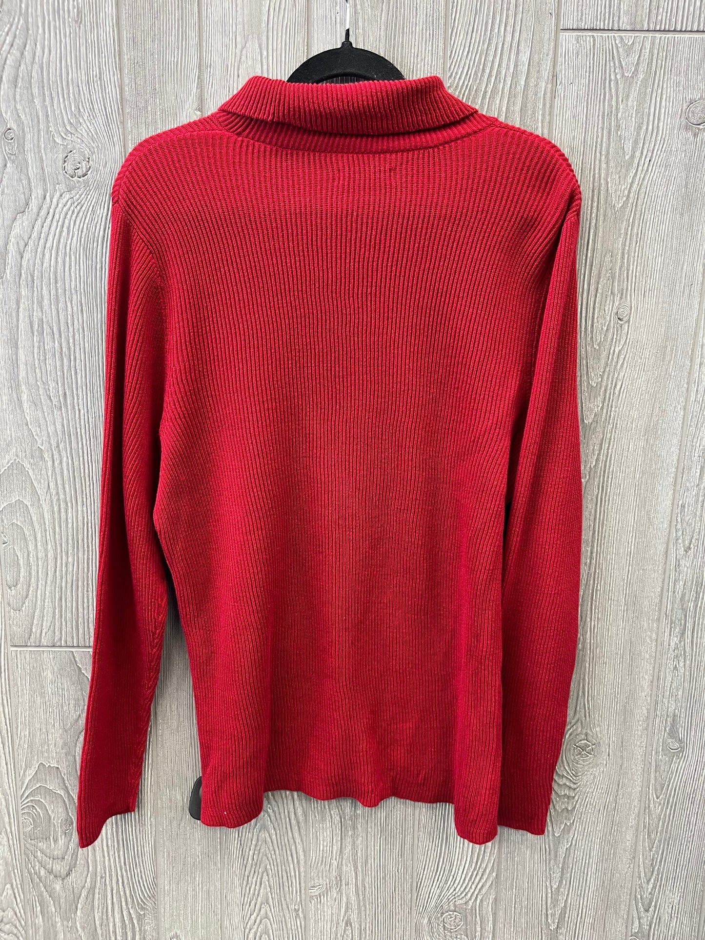 Top Long Sleeve By Croft And Barrow In Red, Size: Xl