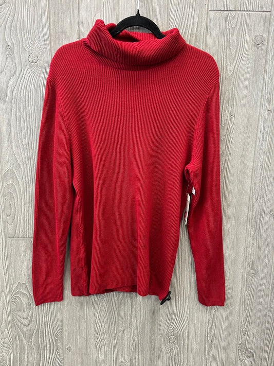 Top Long Sleeve By Croft And Barrow In Red, Size: Xl