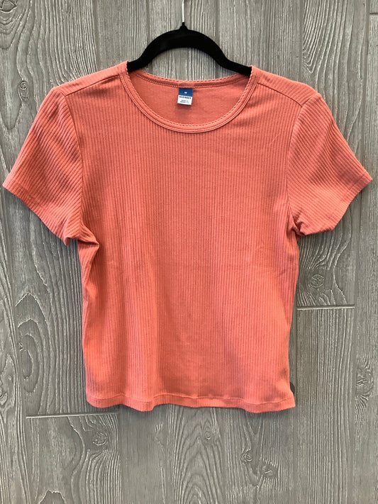 Top Short Sleeve By Old Navy In Coral, Size: M