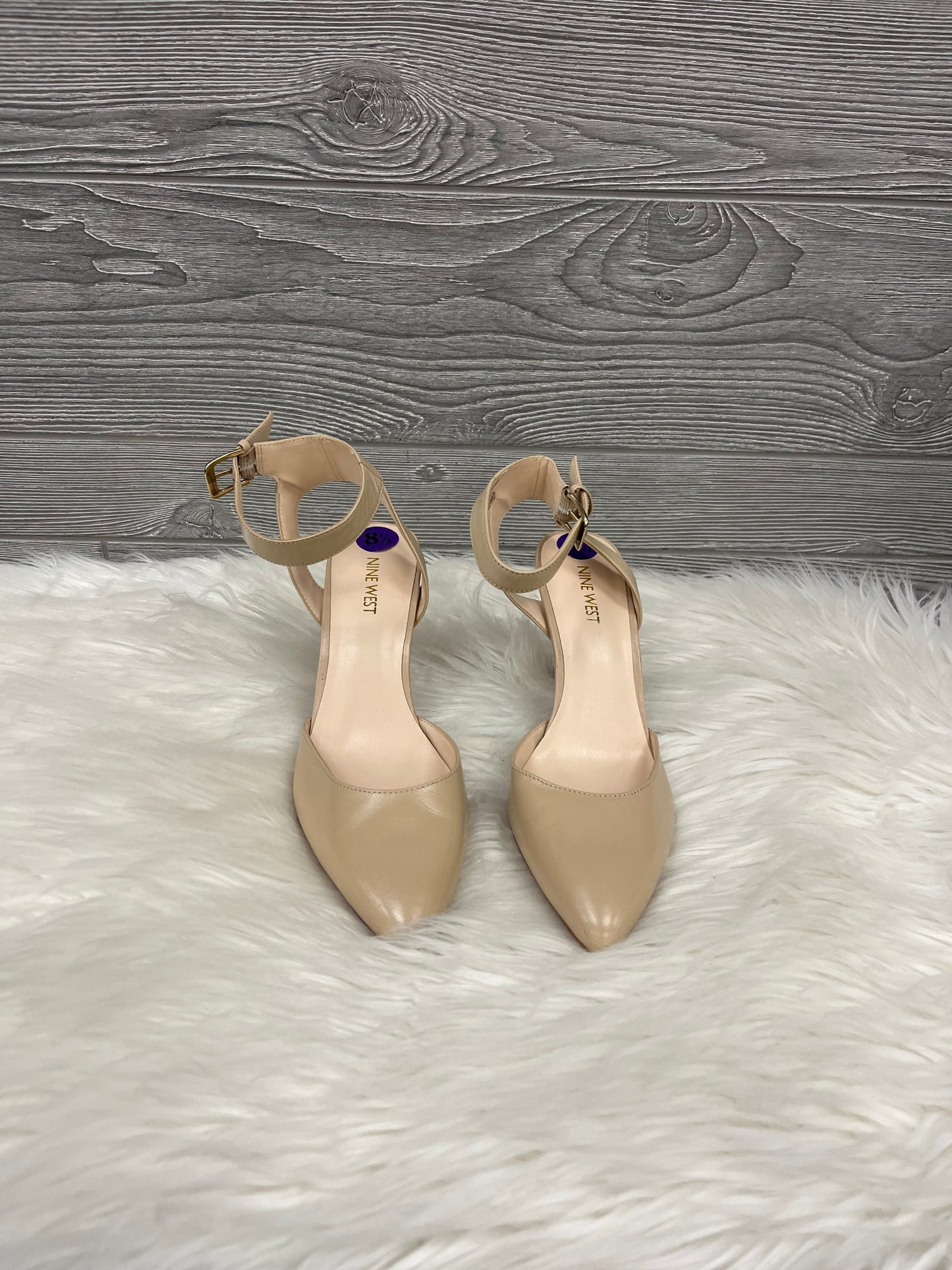 Shoes Heels Kitten By Nine West In Beige, Size: 8.5