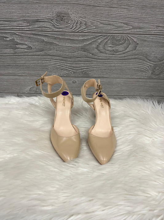 Shoes Heels Kitten By Nine West In Beige, Size: 8.5