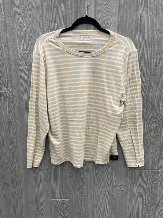 Top Long Sleeve Basic By Old Navy In Striped Pattern, Size: Xl