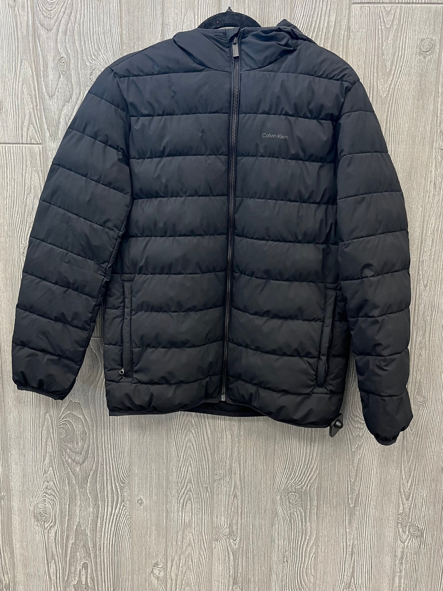 Coat Puffer & Quilted By Calvin Klein In Black, Size: S