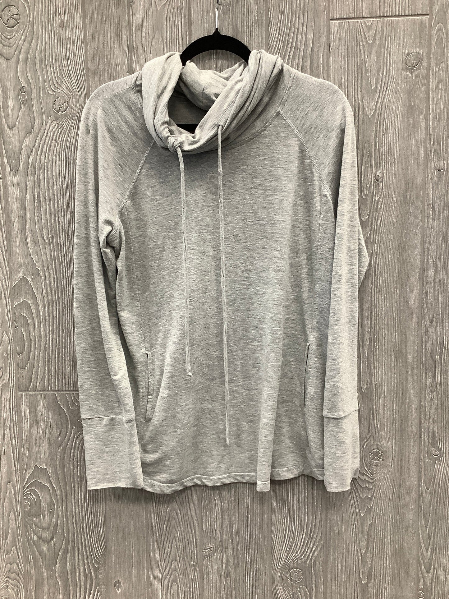 Top Long Sleeve By Staccato In Grey, Size: L